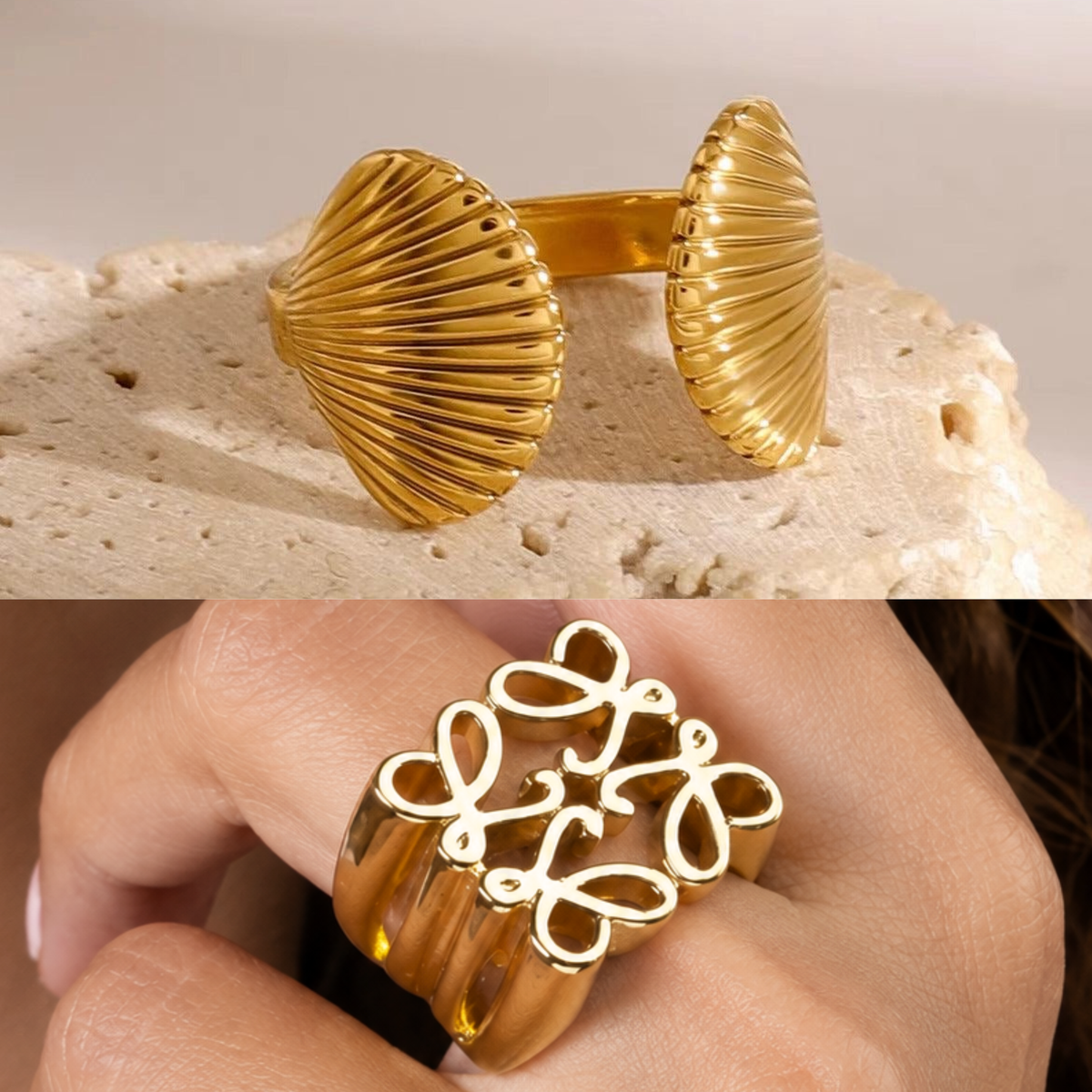 Sculptural casual ring to wear everyday